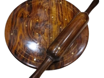 Handmade Rolling Board & Pin | Wooden Chakla Belan