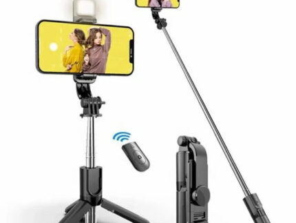 Selfie Stick with Remote & LED Light