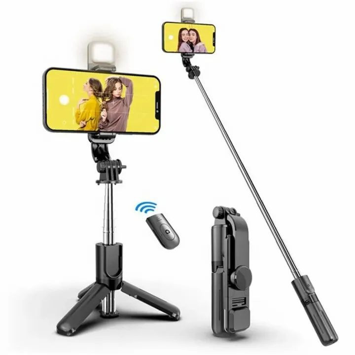 Selfie Stick with Remote & LED Light