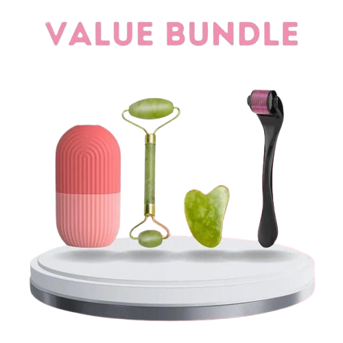Jade Roller Ice Roller & Derma Roller Set