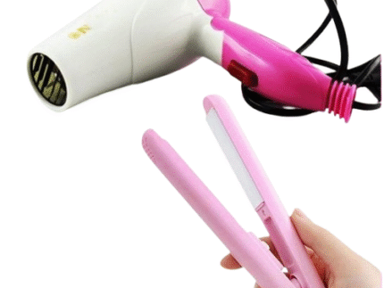 Mini Hair Straightener And Hair Dryer