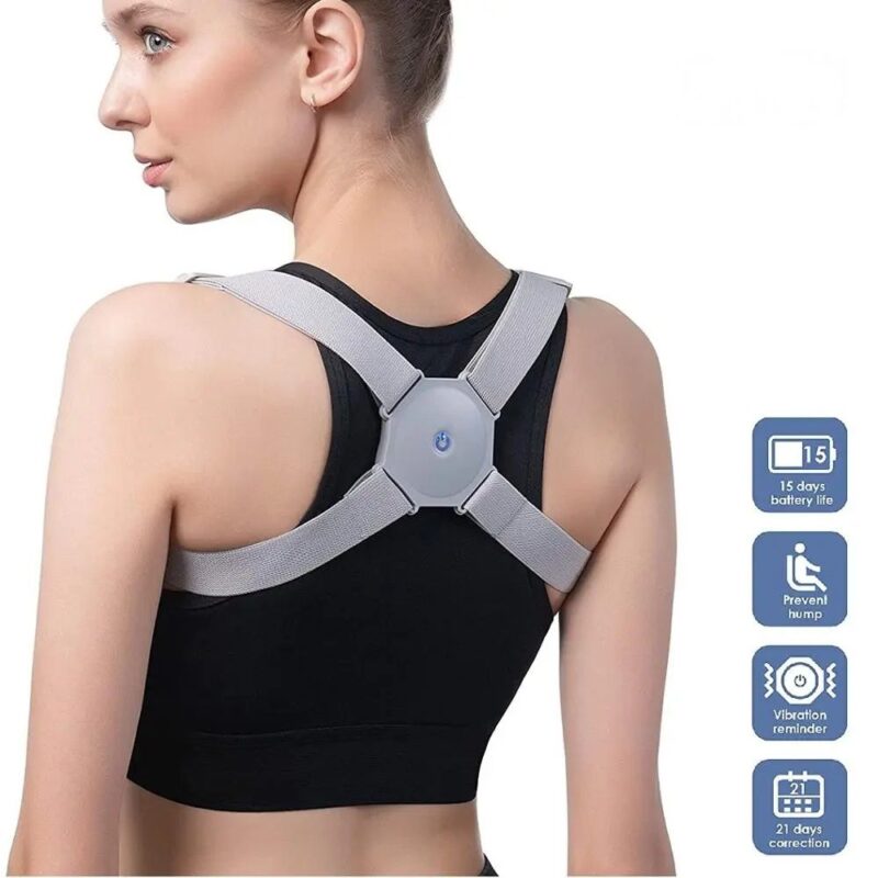 Smart Electric Posture Corrector Belt with USB Support