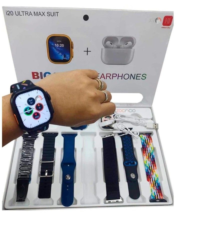 Ultra Max Smart Watch i20 With AirPods