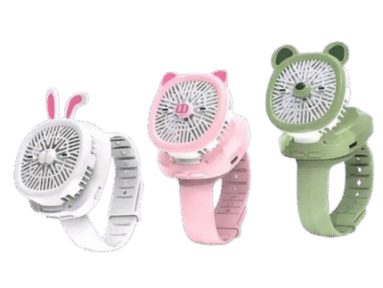 Watch Fan Cartoon with Wrist Strap