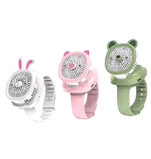 Watch Fan Cartoon with Wrist Strap