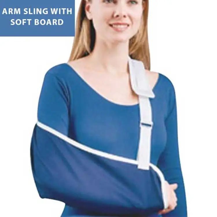 Arm Sling with Broad Soft Collar for Injury Support