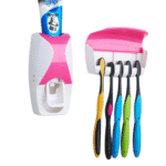 Automatic Toothpaste Dispenser with Toothbrush Holder