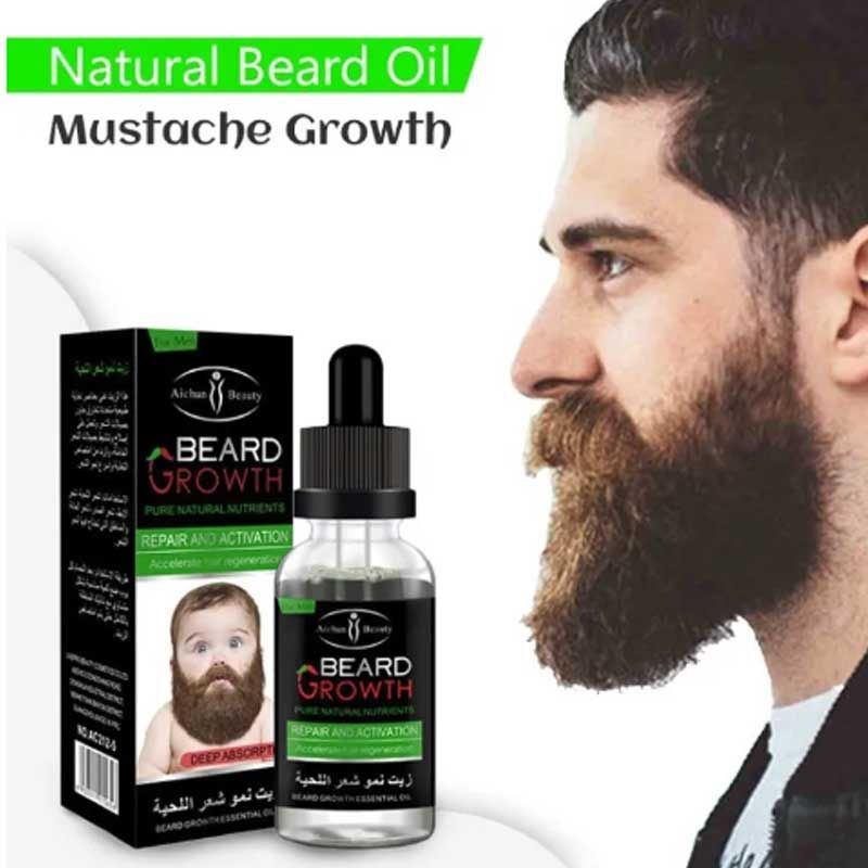 Beard Mustache Hair Growth Oil for Men