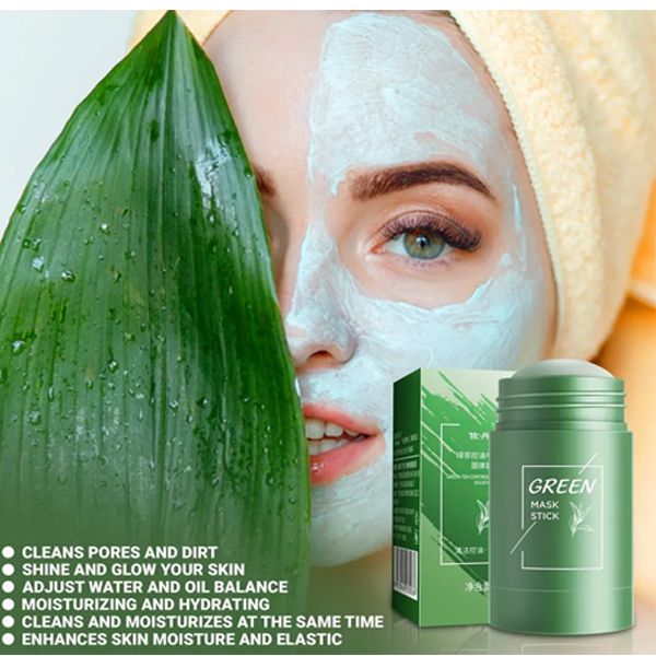 Green Tea Face Mask Stick for Deep Cleansing & Oil Control