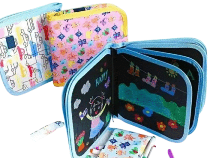 Kids Drawing Blackboard Toy Set with Magic Pen and Chalk