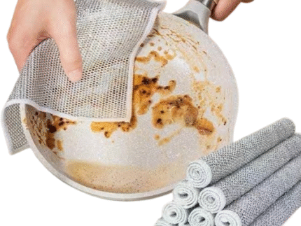 Non-Scratch Steel Mesh Dish Cleaning Cloth for Kitchen Use
