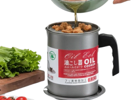 Stainless Steel Oil Filter Pot with Dust Lid