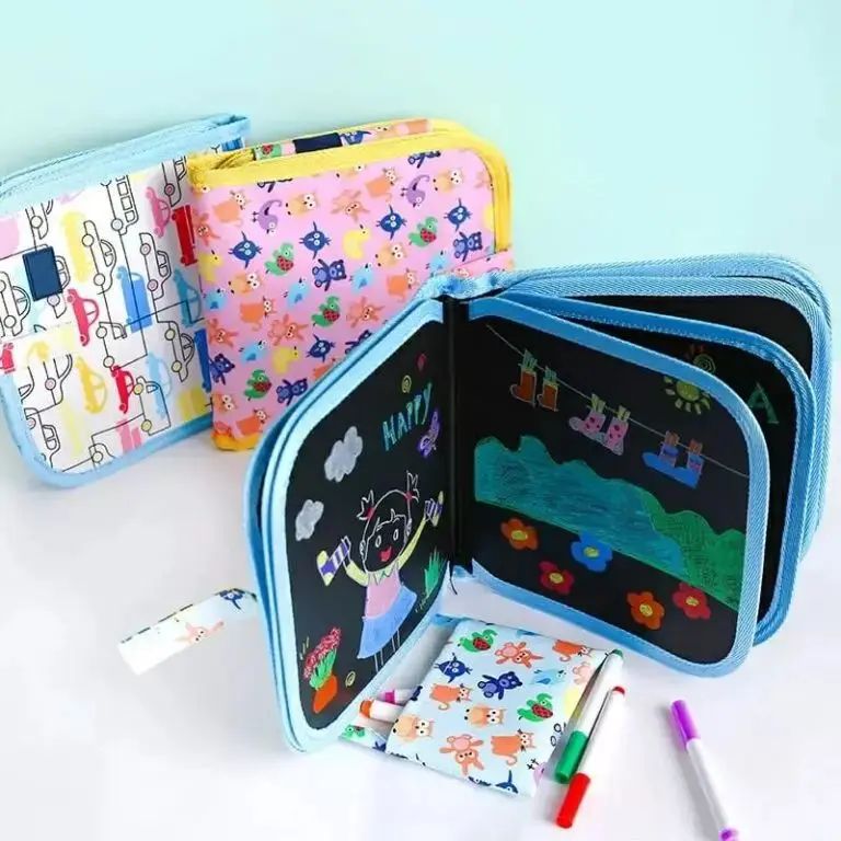 Kids Drawing Blackboard Toy Set with Magic Pen and Chalk