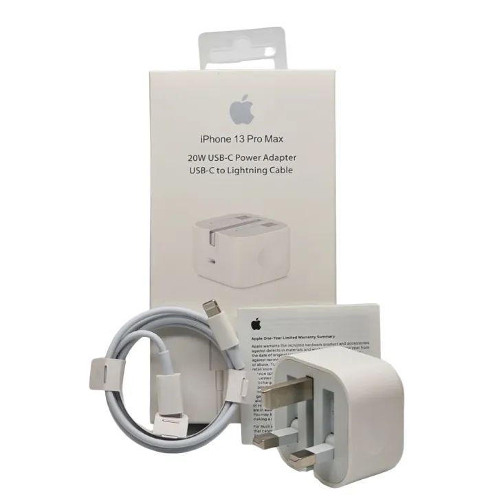 iPhone 20W Fast Charger with Type-C USB Cable