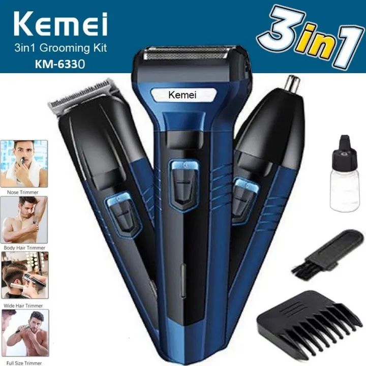 kemei-professional-hair-trimmer-3-in-1